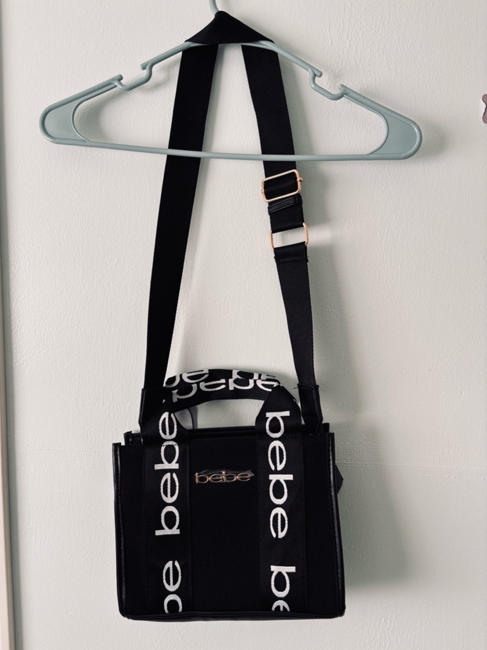 Bebe-HANA CANVAS TOP HANDLE CROSSBODY - Picture 2 of 5
